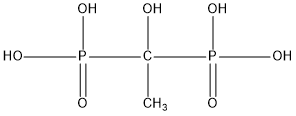 羥基乙叉二膦酸(HEDP)結構式